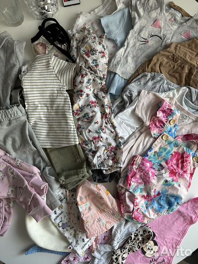 Вещи пакетом для девочки 3-6 м