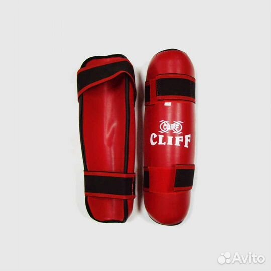 Защита голени красная размер S,M,L