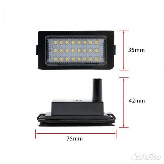 Подсветка номера на BMW 7-серии E38