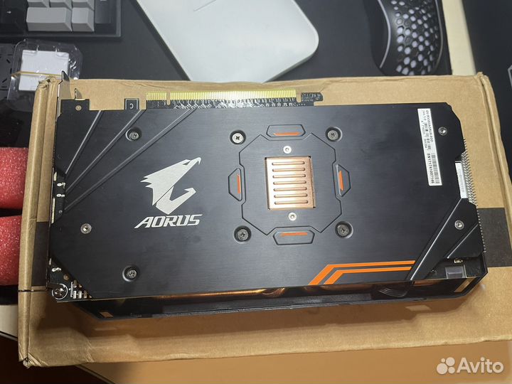 Gigabyte Aorus RX 580 8Gb неисправна
