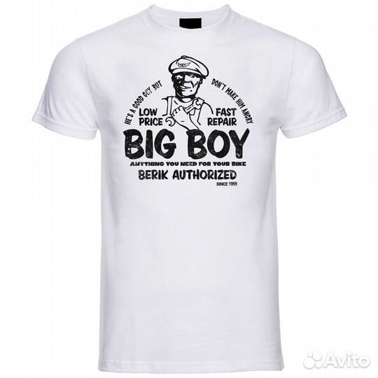 Berik 2.0 White Big Boy Crew Neck футболка Black P