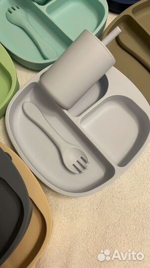 Секционная тарелка из силикона