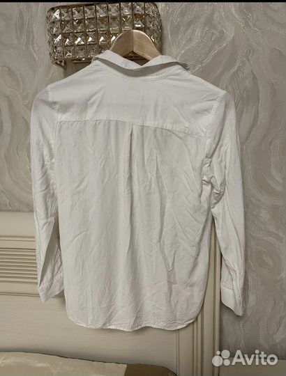 Блузка белая школьная вискоза Ostin XXS