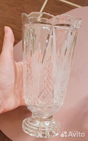 Хрустальный салатник ваза из хрусталя