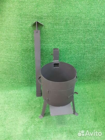 Комплект казан чугунный 8л. плюс печь с трубой