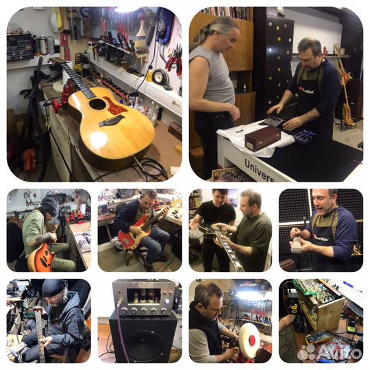 Ремонт, Реставрация гитар, бас гитар.Балалайки,ман