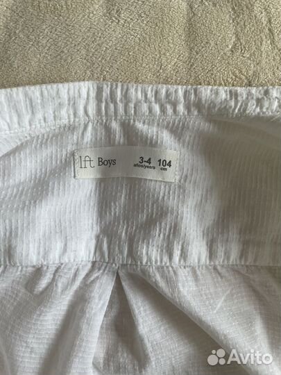 Рубашка белая детская