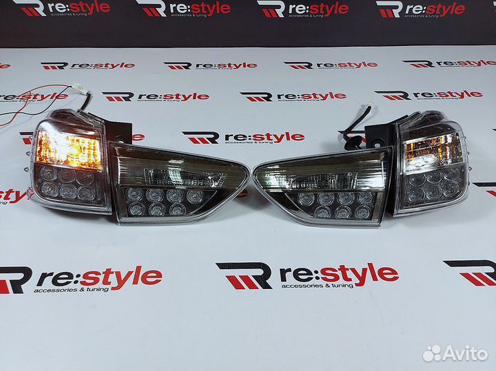 Стопы Toyota Wish 20 Белые Vland