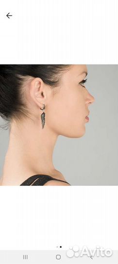 Серьги серебро 925