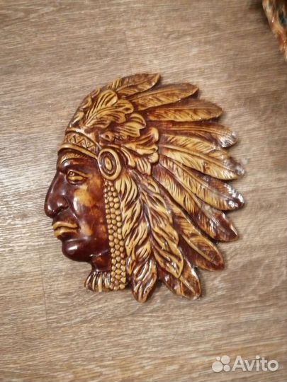 Маска Панно. Настенное панно гипс СССР