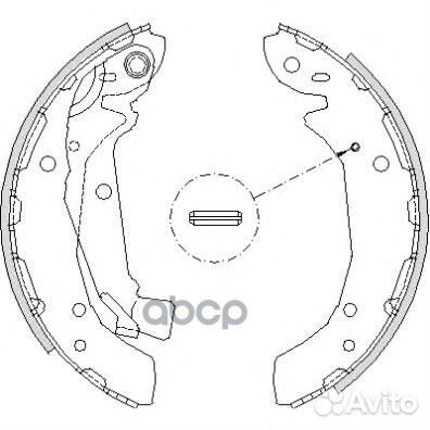 Колодки торм. барабанные 419700 Road house