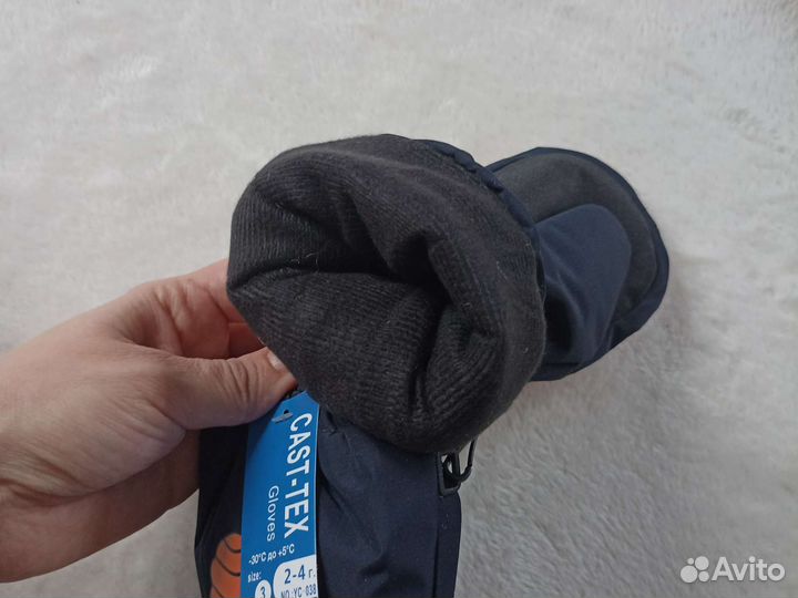 Новые детские зимние варежки краги 2-4 г. 4-6л