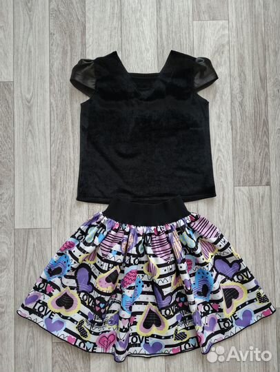 Нарядный костюм (юбка) 116 на девочку