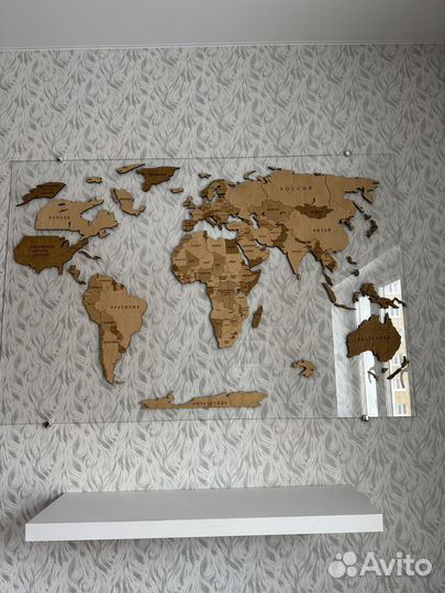 Карта мира на стену