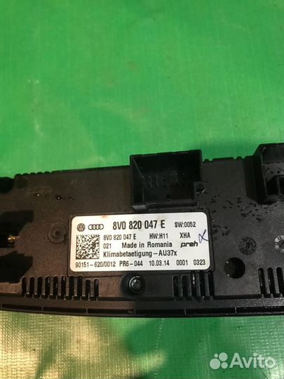 Управление климатом Audi A3 2012-2016, 1.2л