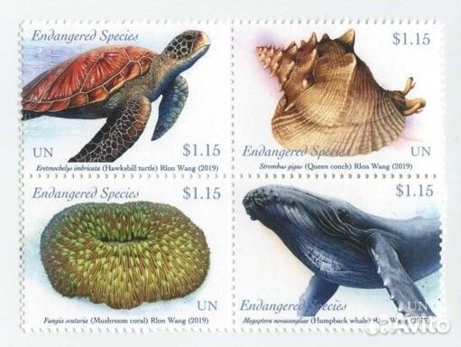 Марки Фауна не гашеные