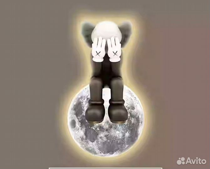 Светильник настенный светодиодный, высота 100 см