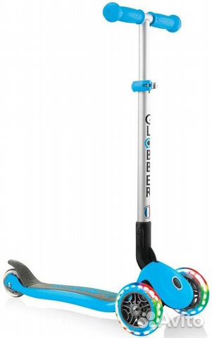 Самокат трехколесный Globber primo foldable lights