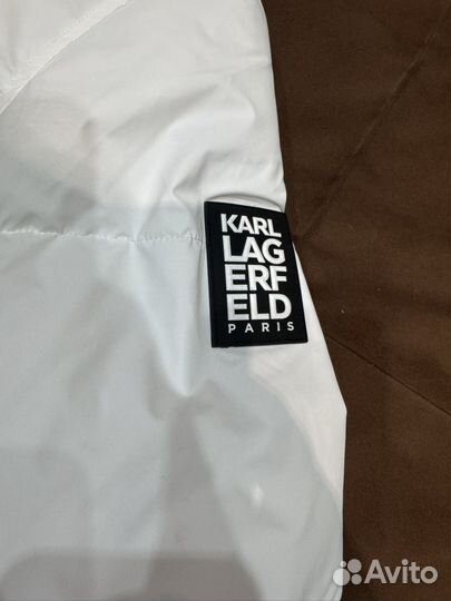 Белая Зимняя куртка karl lagerfeld XL