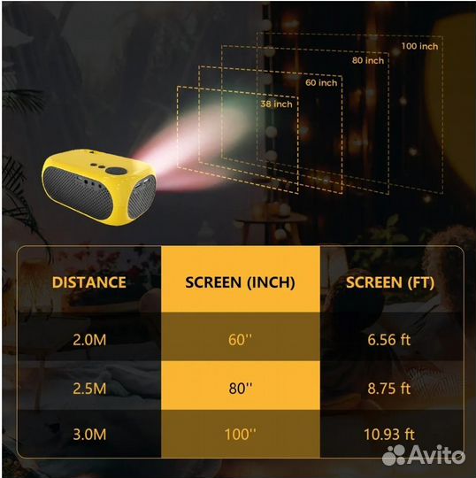 Мини - проектор Xidu