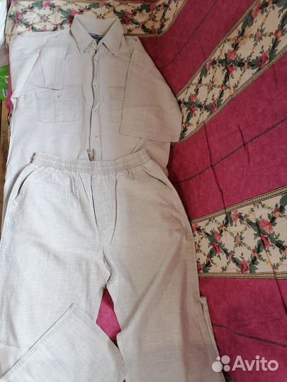 Костюм мужской летний лен