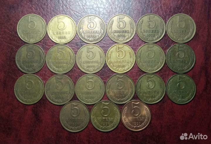 Погодовка СССР все номиналы