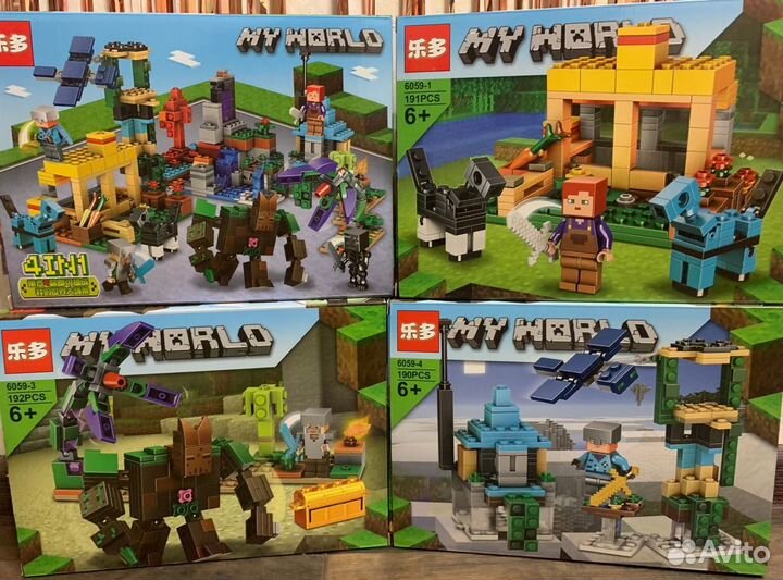 Конструкторы Майнкрафт, Марвел, Дисней