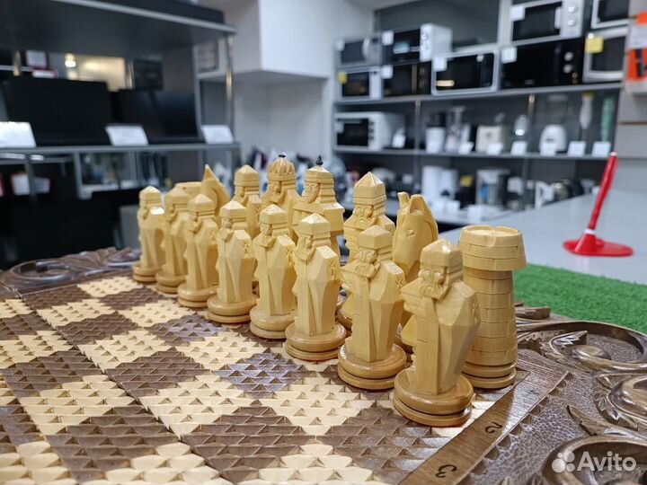 Шахматы ручной работы, тюремные, резные