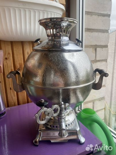 Самовар электрический латунь