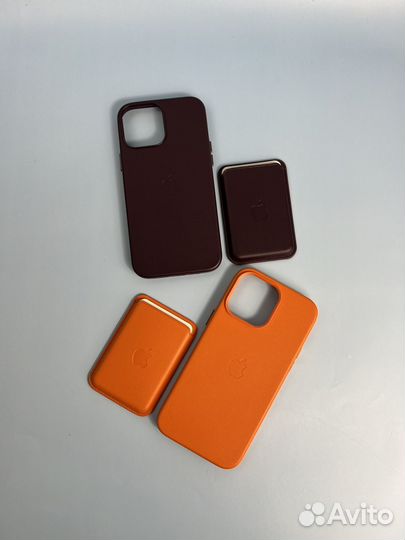 Чехол на iPhone 13 pro кожаный