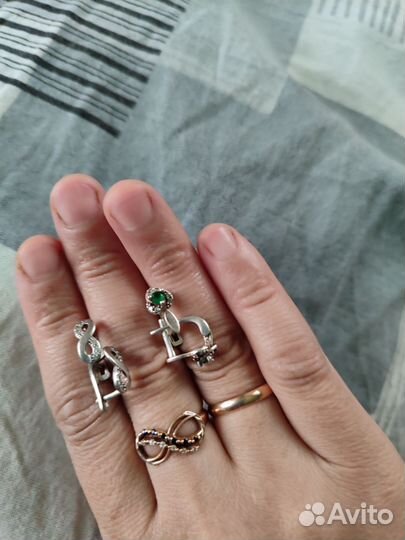 Серебряные серьги