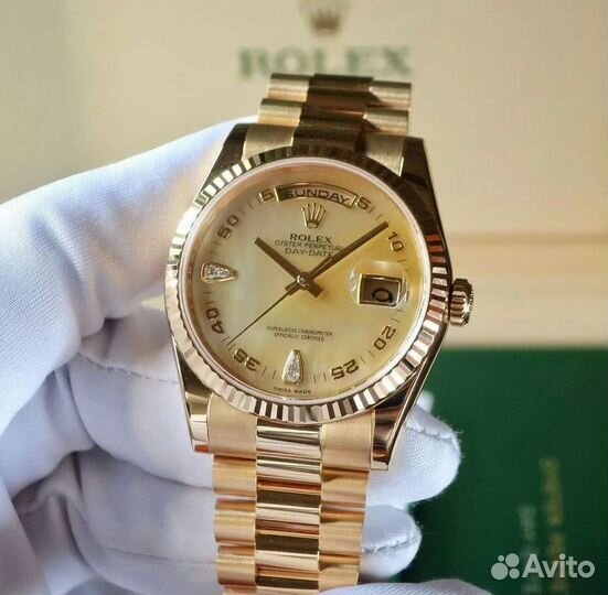 Мужские часы Rolex DAY-date золотые, гарантия