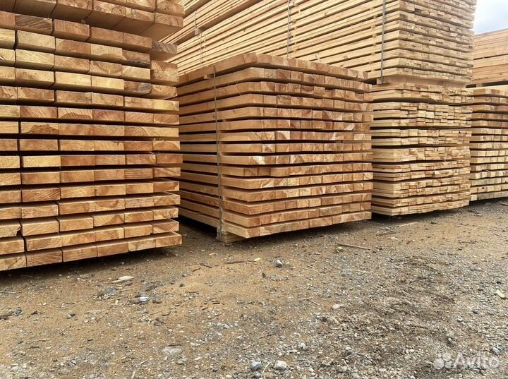 Доска обрезная 30x100x6м