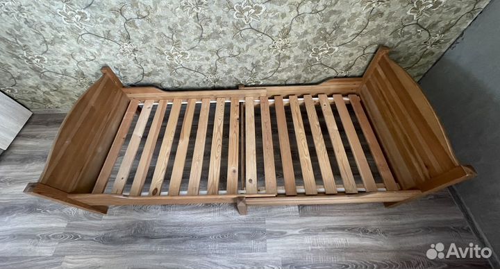 Растущая кровать ikea+матрац+наматрасник