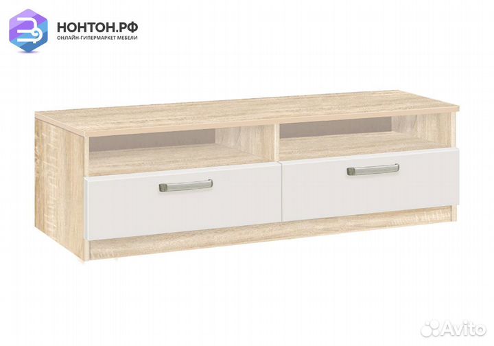 Тумба под тв Сонома 11.06 дуб сонома / белая