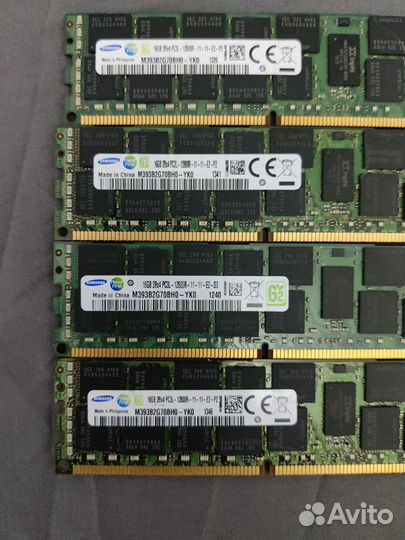 Серверная оперативная память ddr3 16 gb Samsung