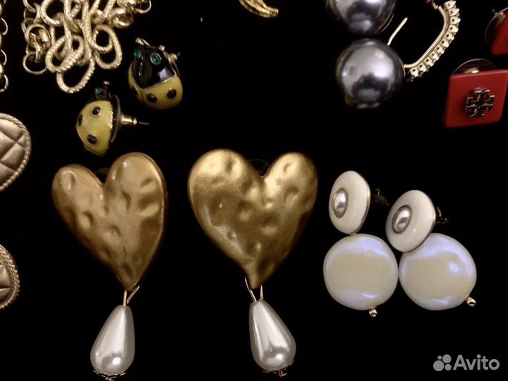 Серьги клипсы винтаж Америка torry burch Kate Spad