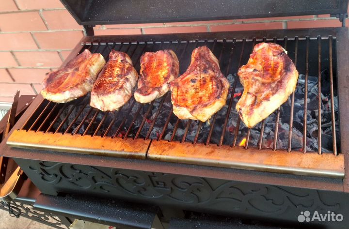 Смокер, печь под казан, гриль, мангал, коптильня