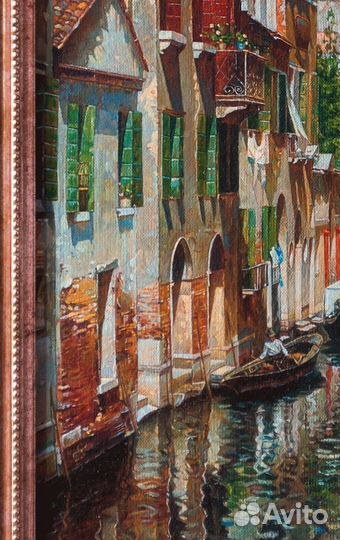Картина маслом на холсте. Пейзаж. Город. Венеция