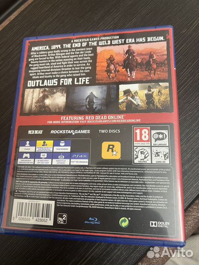 Red dead redemption 2 ps4 диск бу