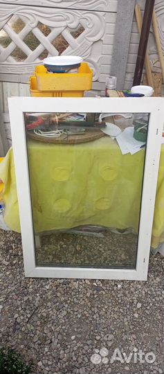 Окно пластиковое б/у глухое