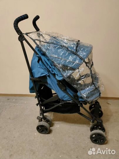 Дождевик на прогулочную коляску-трость