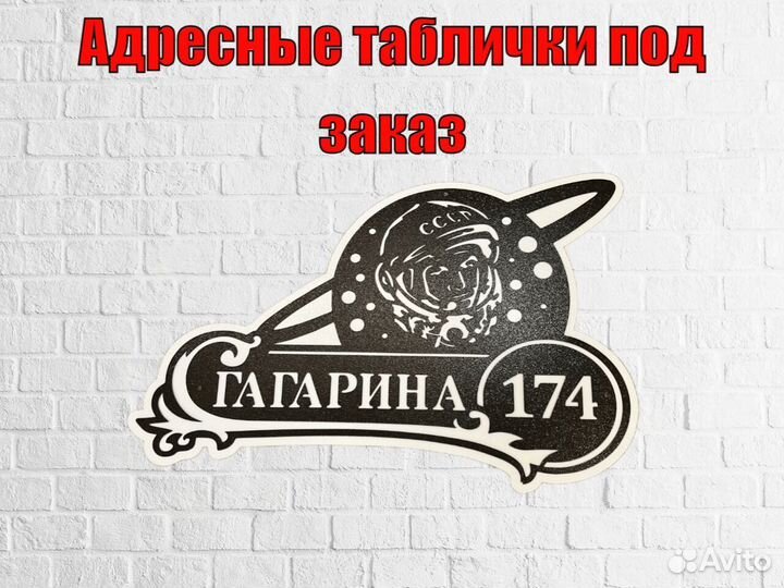 Красивая табличка с адресом