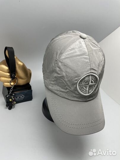 Кепка Stone island. Бейсболка плащёвка