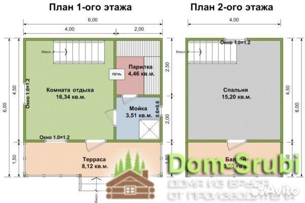 Луховицы-Хорошая надёжная Баня из бруса Б-12 (6х6)