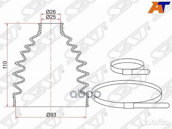 Пыльник шруса наружный FR nissan almera N16 (2