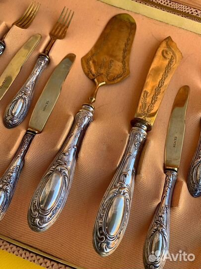 Набор приборов из серебра/серебро приборы