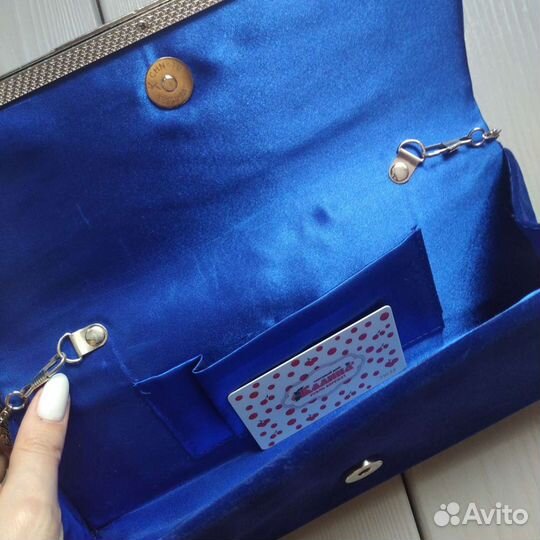Клатч синий
