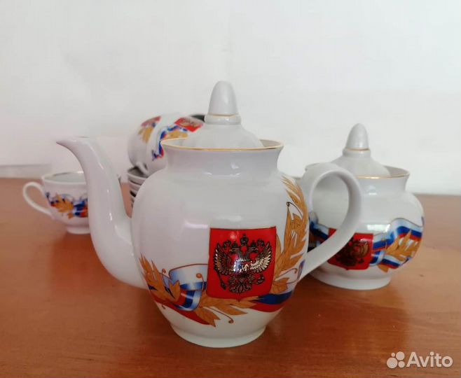 Чайный сервиз дулево с государственной символикой