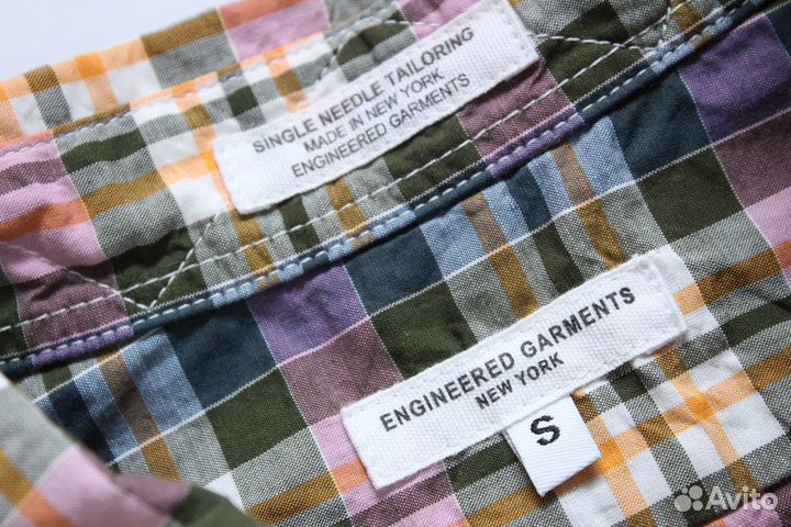 Engineered Garments Рубашка Paul Shark Панама Шерс